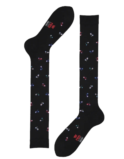 RED SOX APPEAL CALZA LUNGA COTONE VESPA NERO